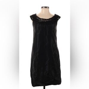 Stunning 100% silk Vivienne Tam Black Sleeveless Sheath Mini Dress